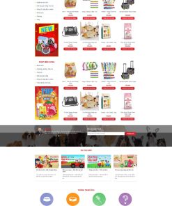 Mẫu Website bán đồ thú cưng