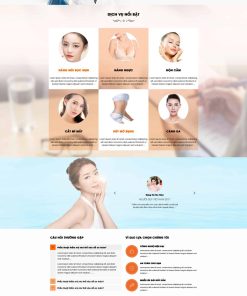Mẫu Website thẩm mỹ