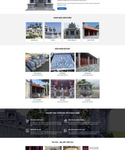 Mẫu Website xưởng đá mỹ nghệ