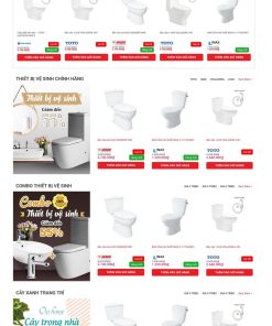 Mẫu Website Thiết bị vệ sinh, vật kiệu xây dựng