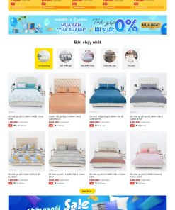 Mẫu Website bán nệm
