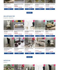 Mẫu Website nội thất bàn ghế văn phòng